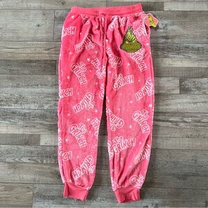 NWT Women’s Fuzzy Grinch Pants Size Medium